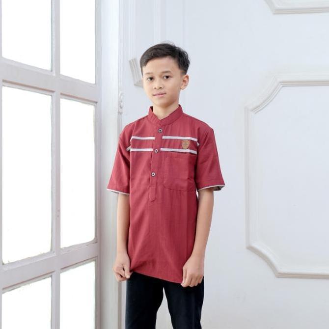Kidsrelig- Baju Koko Casual Anak Laki Laki Usia 6-15 Tahun