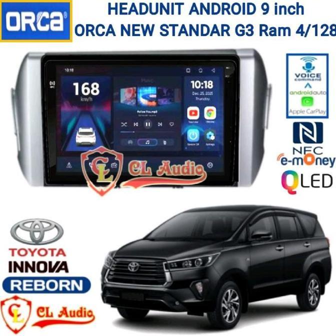 OK HEAD UNIT ANDROID ORCA 9 INCH OEM INNOVA REBORN *