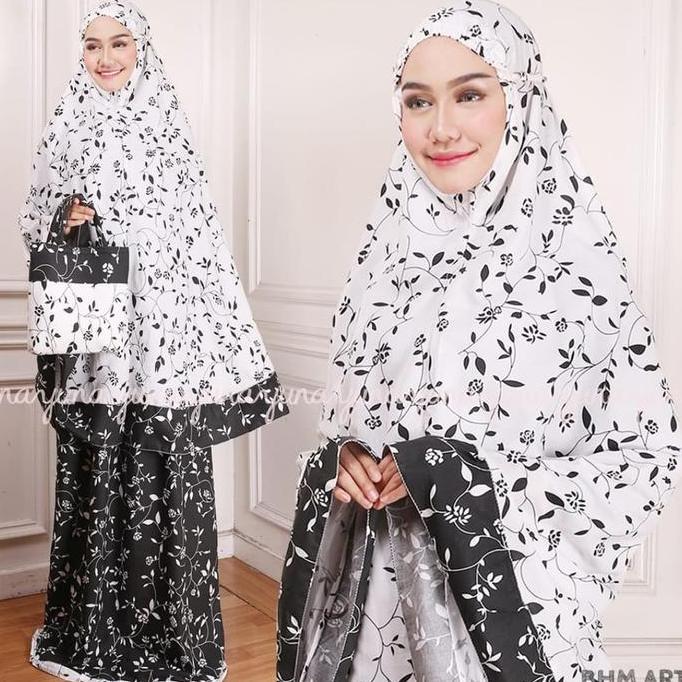 Mukena Dewasa Jumbo Mukenah Sholat Katun Asifa Putih