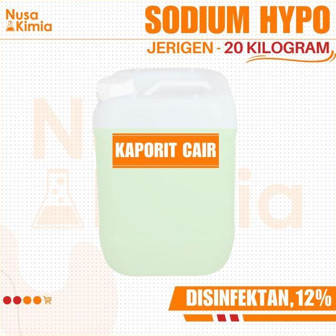 Kaporit Cair / Sodium Hipoklorit 12% 20 Kg