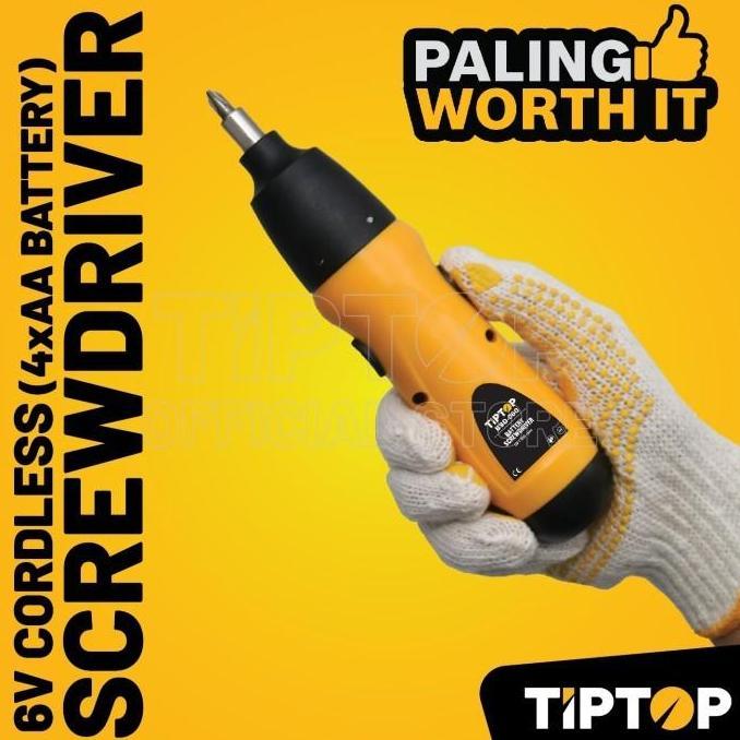 TIP TOP Cordless Screwdriver / Obeng Baterai 6V (BSD-060)