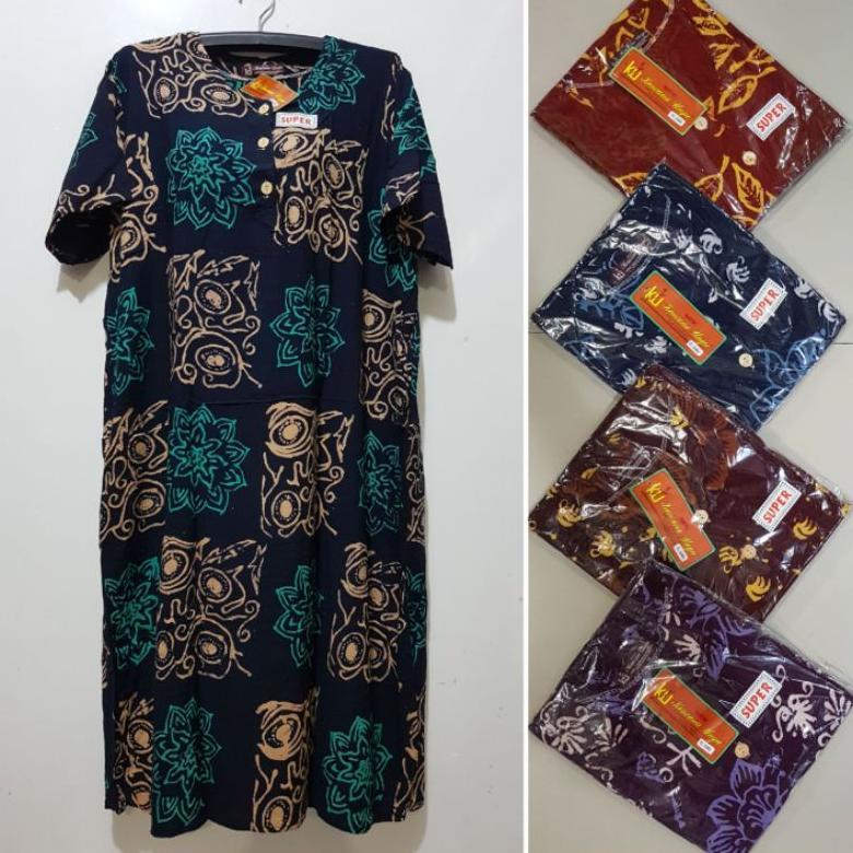 YULI - DASTER JUMBO LD 120 CM PB 105 CM BATIK KENCANA UNGU LEBEL COKLAT KUC Termurah