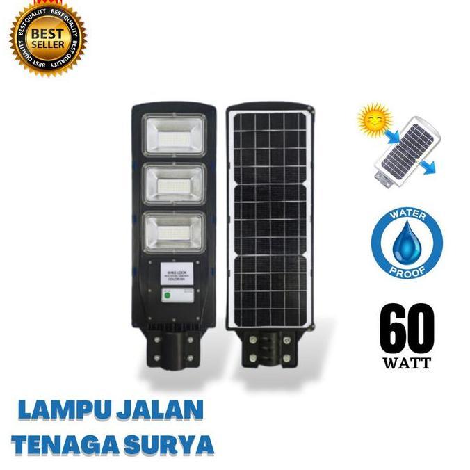 Terlaris, Lampu Jalan Tenaga Surya 60 Watt Pju Led Lampu Led Panel Tenaga Surya