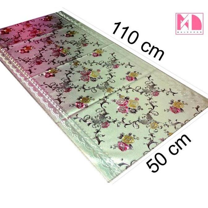 Promo Terbaru, Taplak Meja Ruang Tamu 50X110 Cm Sultan Mewah Dekorasi Taplak Meja