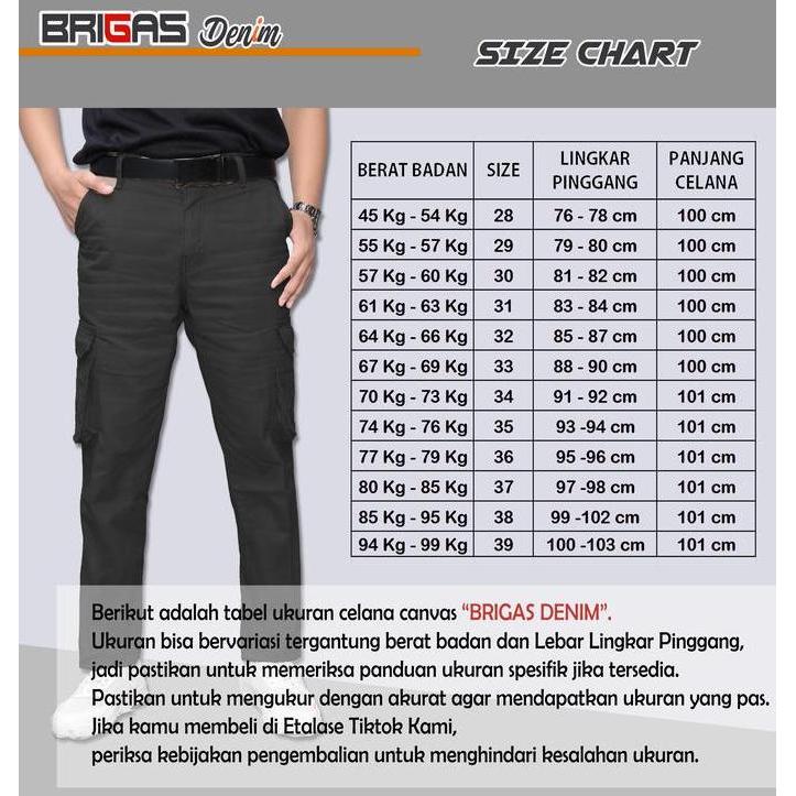 Boyboying- Celana Cargo Panjang Tebal Standar Distro |  Bahan Katun Canvas Super Preimium | Bahan De