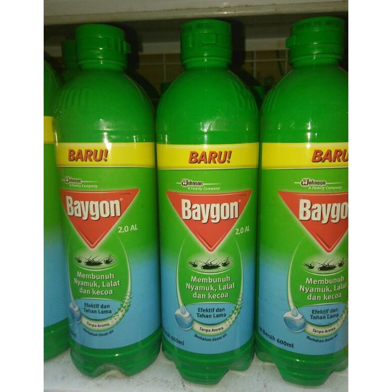 Baygon Cair 600ml Botol | Baygon Semprot Anti Nyamuk Dan Kecoa