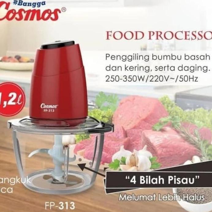 COSMOS Food Processor FP-313/ Copper/ Chopper Gilingan Daging Bumbu