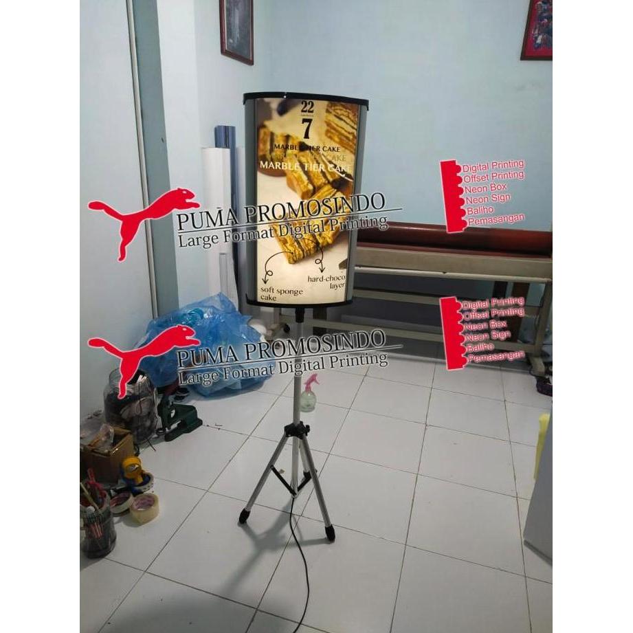 Ready stock LED Tripod Rotary Light Box / Rotary Light Box Banner