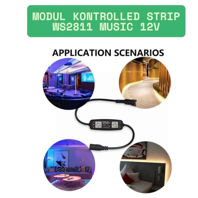 modul kontrol led strip WS2811 music 12v