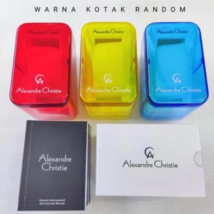 JAM TANGAN PRIA ALEXANDRE CHRISTIE AC9388 AC 9388 ORIGINAL RED BLACK