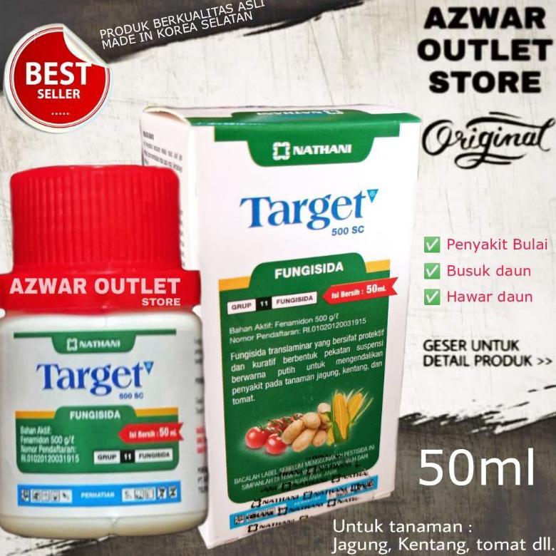 Bisa Cod Fungisida Target 500Sc Nathani / Bayer Fenamidon Obat Bulai, Busuk Daun, Hawar Daun Jagung,