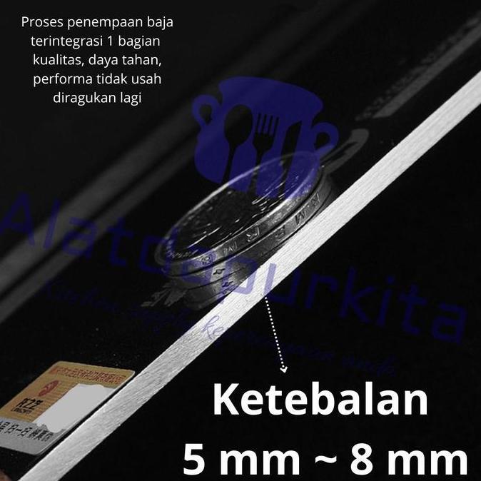 Pisau Potong Daging Cincang Super Tajam Parang Golok Cacah Tulang Jumbo Bahan Baja Stainless Khusus