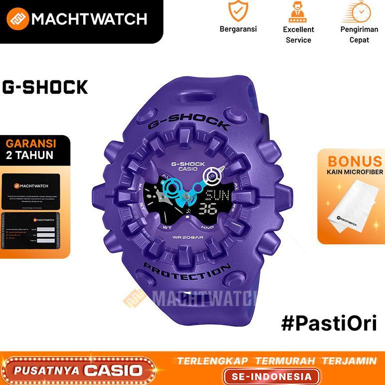 [PRJ] Jam Tangan Pria Casio G-Shock GA-V01-2ADR CoolEyes Alien Analog Digital Dial Purple Resin Band