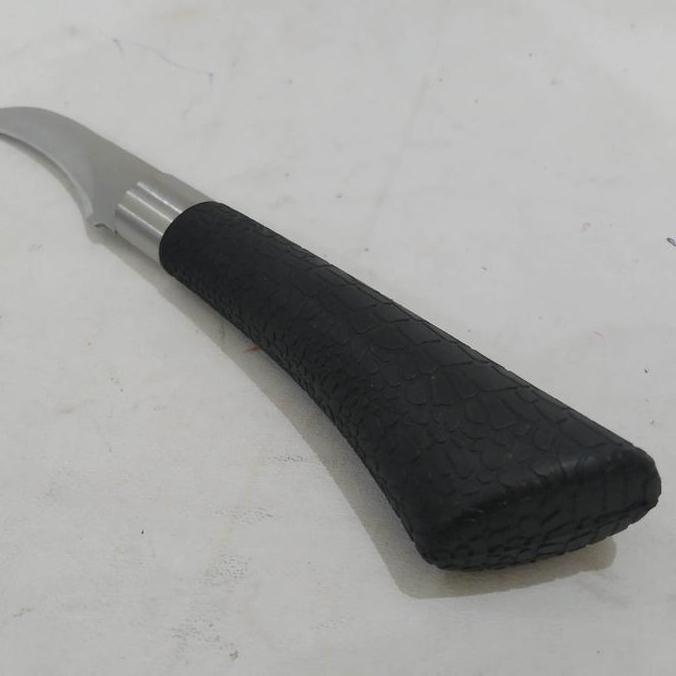 pisau kupas pengupas belah buah serut bambu okulasi tanaman sadap getah lengkung kecil paring knife 