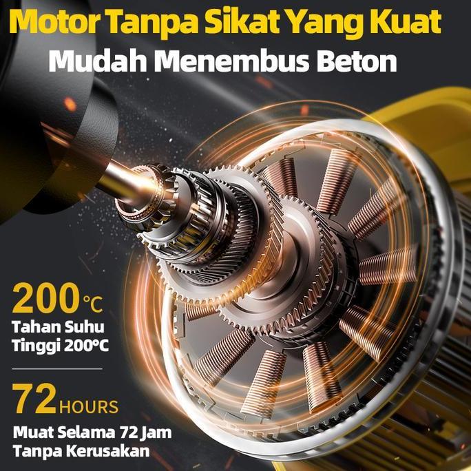 Promo CODJAPER Bor Listrik Mesin Bor Baterai Tangan Cordless Drill Battery Bor Tanpa Kabel Bor Lithi