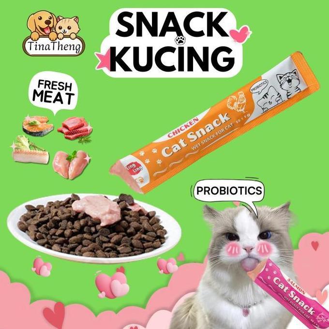 Grosir Snack Kucing "Ling Ling Isi 100 Pcs" Snack Kucing Basah Bergizi Snack Kucing Basah Bergizi Sn