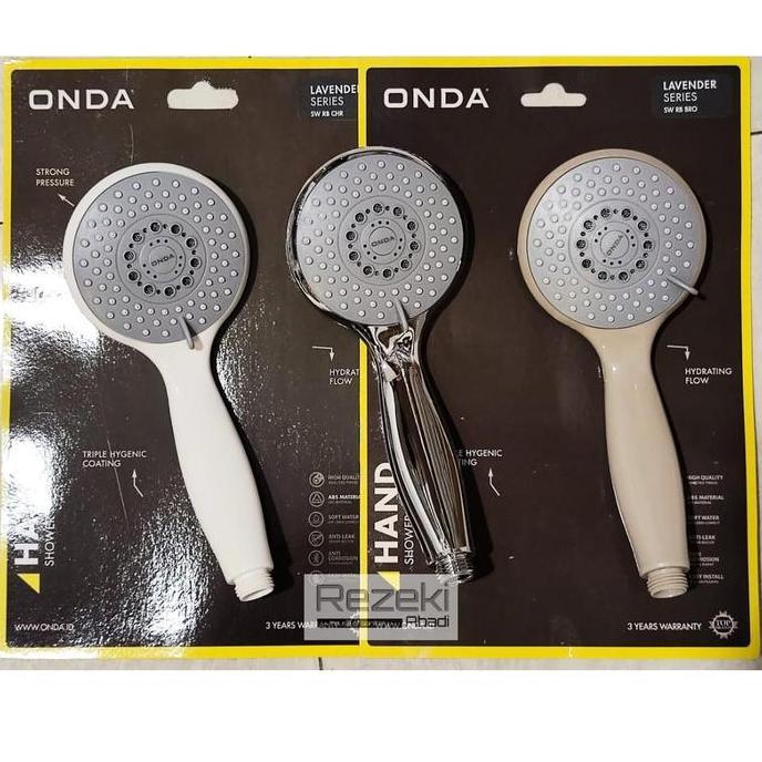 Terlaris - Handshower Onda Exclusive - Shower Mandi 3 Sistem - Keran Cabang - Keran Kamar Mandi