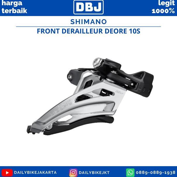 Fd Shimano Deore M-4100 10 Speed Front Derailleur Sepeda