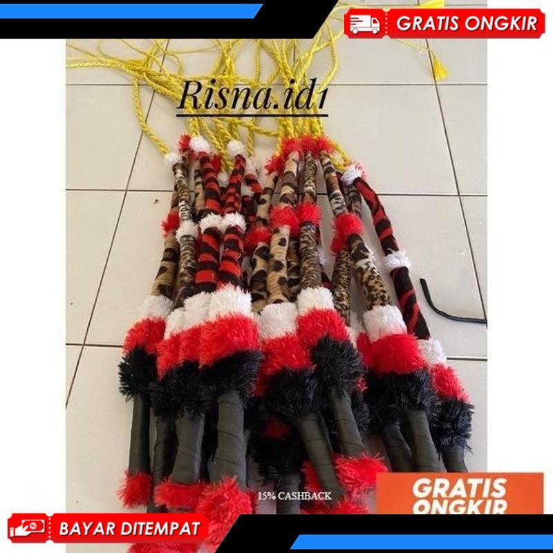 Cambuk Pecut Besar Panjang 160cm/Jumbo Super Bunyi Cek Vidio geser foto Bunyi Keras Kuda Lumping/Lea