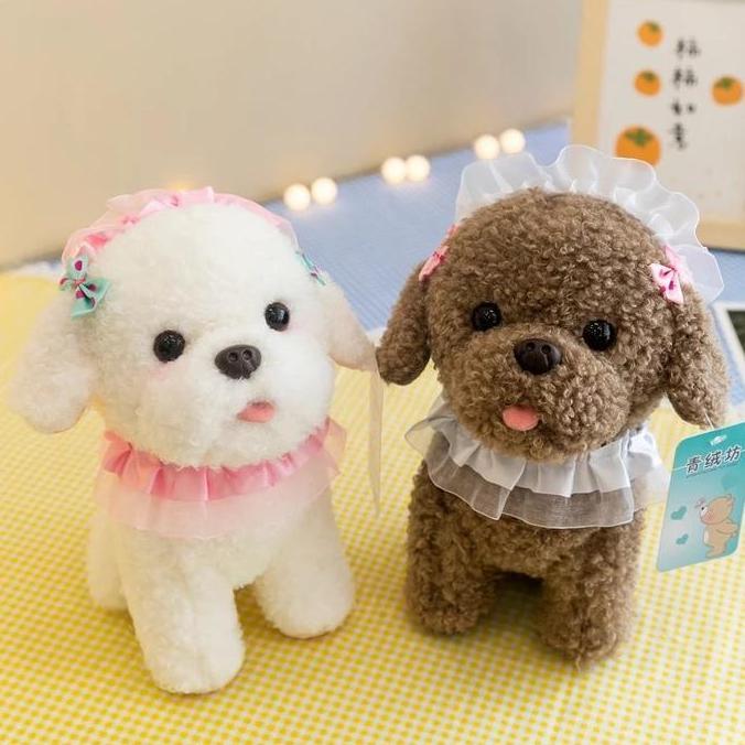 Boneka mini dog anjing poodle pita soft import