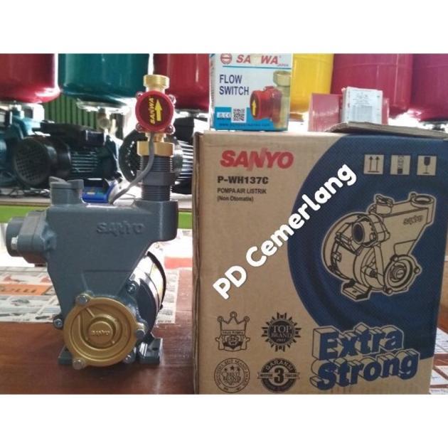 Pompa air sanyo pendorong booster pump otomatis
