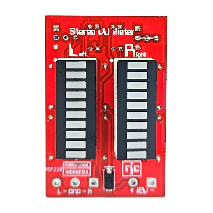 Jdg- Digital Vu Meter Audio Level Meter Model Led Bar Stereo Sound Analizer