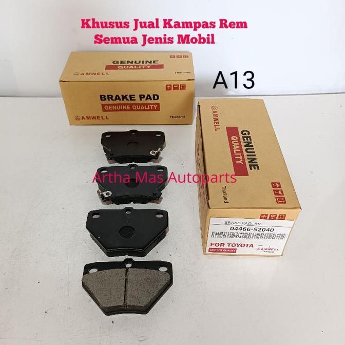 Kampas Rem Belakang Vios Limo Old Gen1 Brake Pad Vios Limo Old Gen1 Cakram Restock