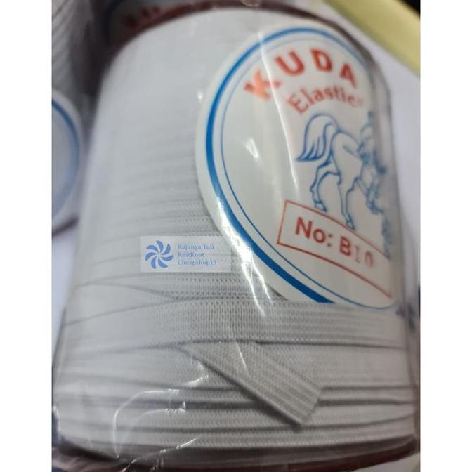 Lansungkirim- Tali Karet Kuda B10 / Elastic 10Mm / Elastik 1Cm 120Yard
