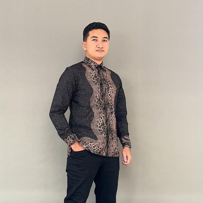 KEMEJA Couple Kemeja Batik Slimfit Viscose Kondangan Tunangan