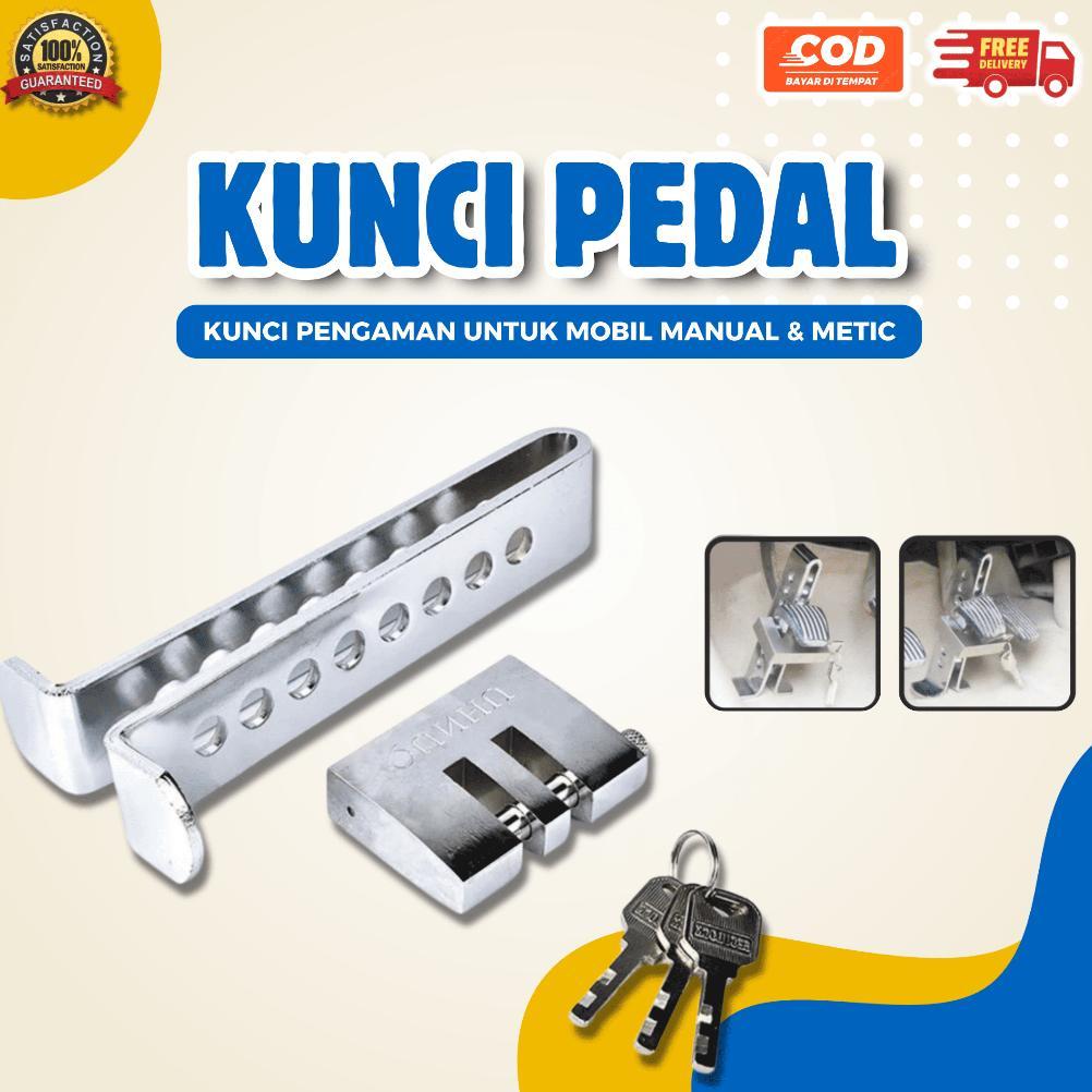 Gembok Pengaman Mobil Kunci Pedal Untuk Mobil Manual dan Matic 8 Lubang Bahan Kokoh
