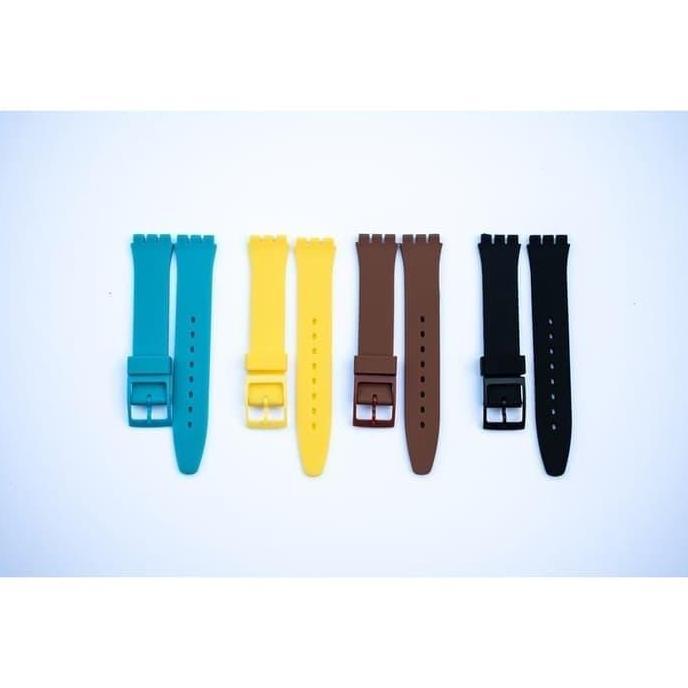 Tali Jam Tangan Swatch 17Mm Rubber Strap Swatch Strap Terbaru