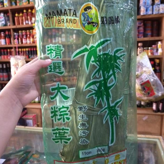 Veganxi- Daun Bambu Kering/ Daun Bacang/ Daun Bakcang Uk.11Cm 300 Gr