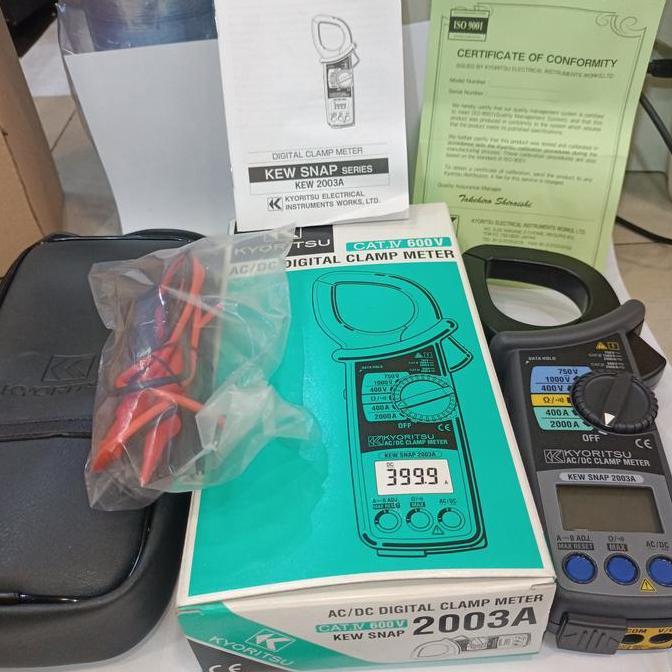 TANG AMPER KYORITSU 2003A AC DC / DIGITAL CLAM METER 2003A KYORITSU ORIGINAL DAN TERPERCAYA