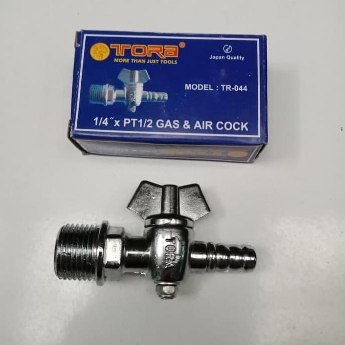 {{{{{{] Gas Air cock TORA 1/4" x PT1/2 Model TR-044 Japan quality / Kran