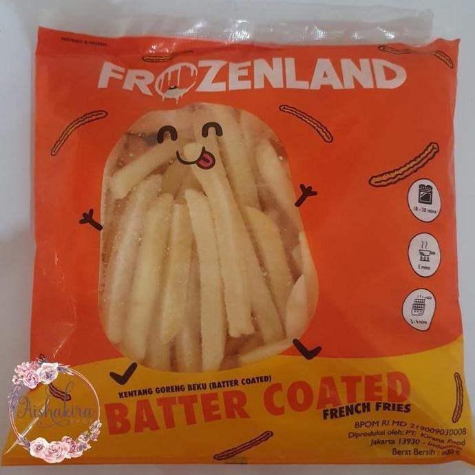 Veganxi- Kentang Goreng Beku Rasa Keju/Batter Coated Frozenland 500 Gram