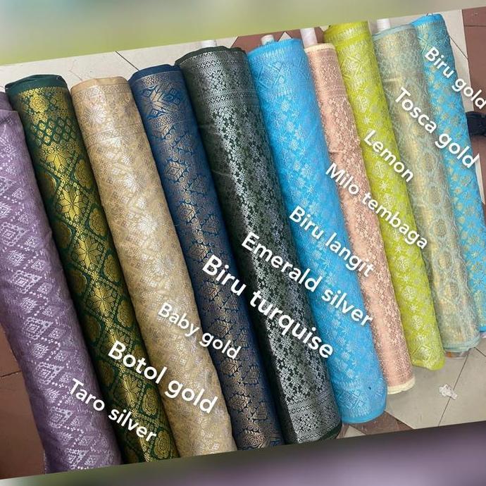 Lansungkirim- Kain Songket. Songket Palembang. Bahan Rok Kebaya, Sarung Songket