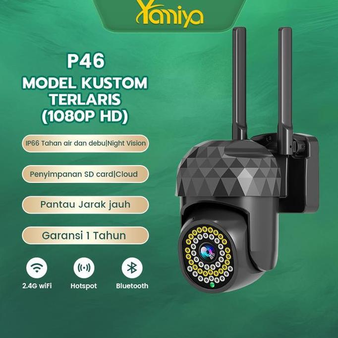 Actionx- [Eksklusif]Yamiya Kamera Smart Cctv V380 Ip Kamera Outdoor Cctv Wifi 8Mp 1080P Waterproof C