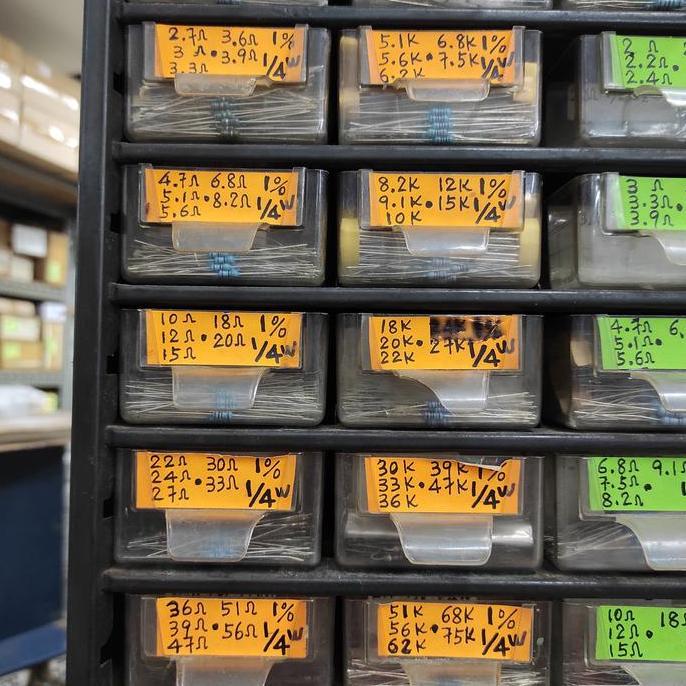 Resistor 1 ohm -1 mega 1/4watt 1