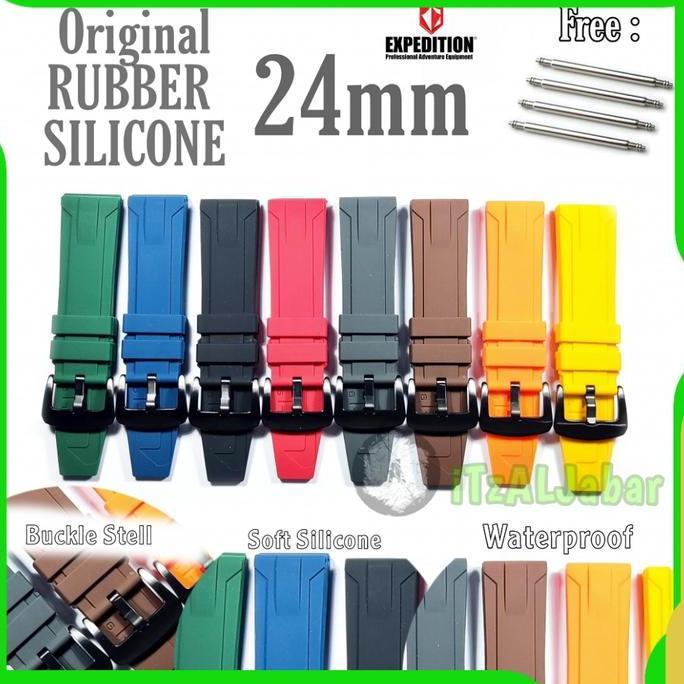 Tali Jam Tangan Expedition 24Mm Rubber Strap Tali Jam Expedition Karet Hemat