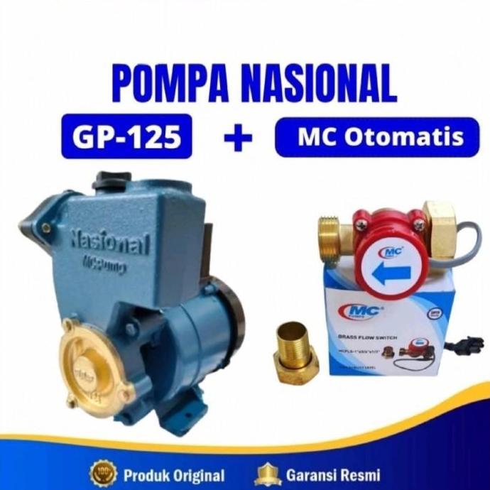 Pompa Air NASIONAL Pendorong 125watt Boster Pump
