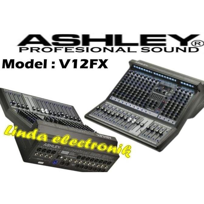 mixer ashley v12fx ashley v 12fx ashley v12 fx 12 ch garansi resmi
