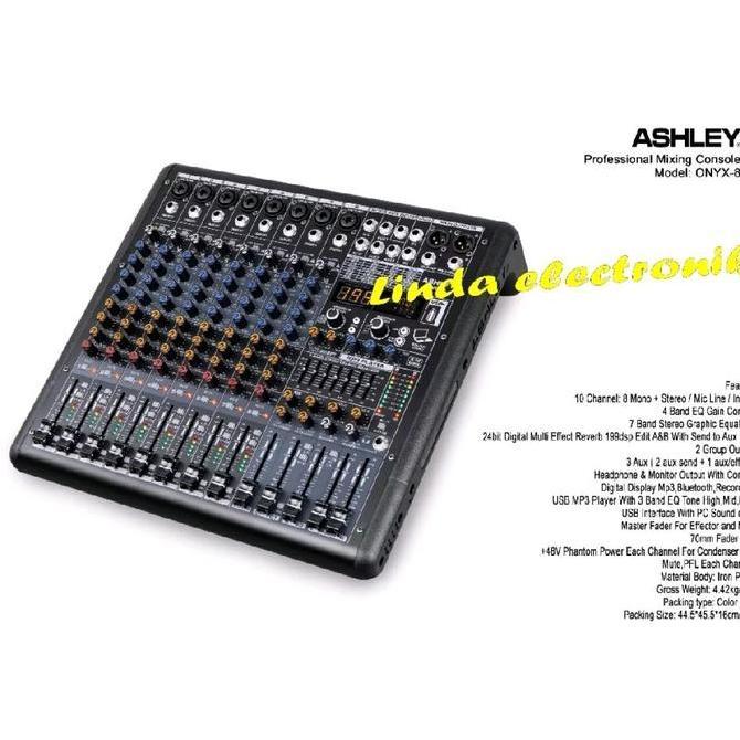 mixer ashley onyx8 ORYGINAL 8channel ASHLEY ONYX 8