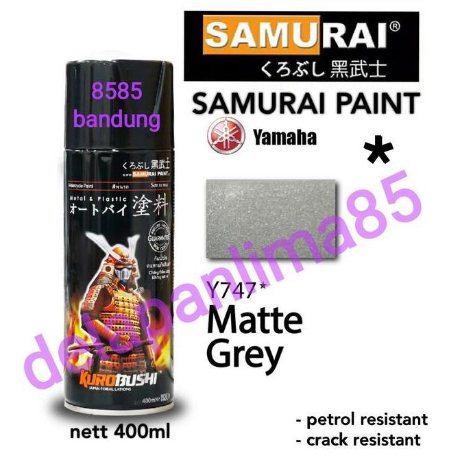 Wrnawrni- Samurai Paint Y747 Matte Grey/Abu Doff/Cat Semprot/Pylox/Pilox/Pilok