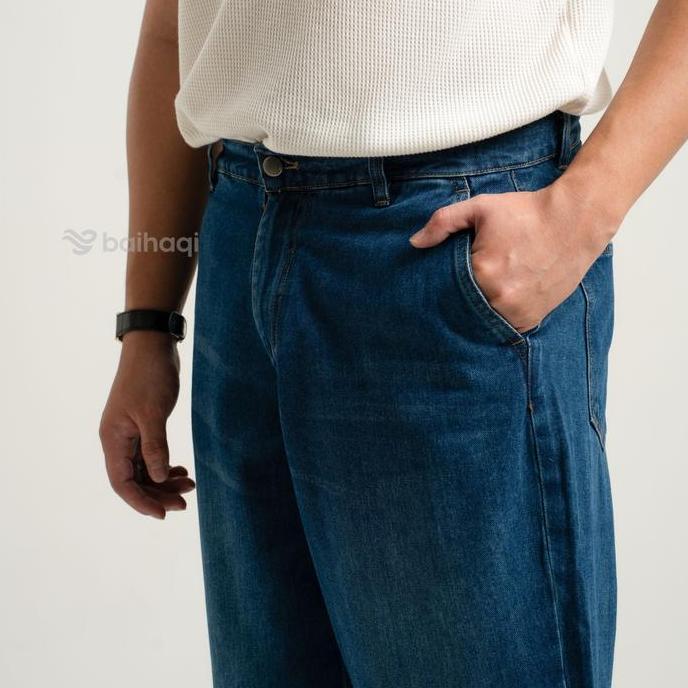 Baihaqi Sirwal Relax Denim Full Cotton - Desain Relax Fit untuk Tampilan Modis & Nyaman | Sirwal Den