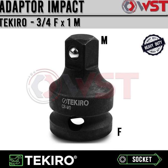 Promo Adaptor Kunci Sock Impact 3/4 x 1 (FxM) TEKIRO Adaptor Sok 3/4 Inch Diskon