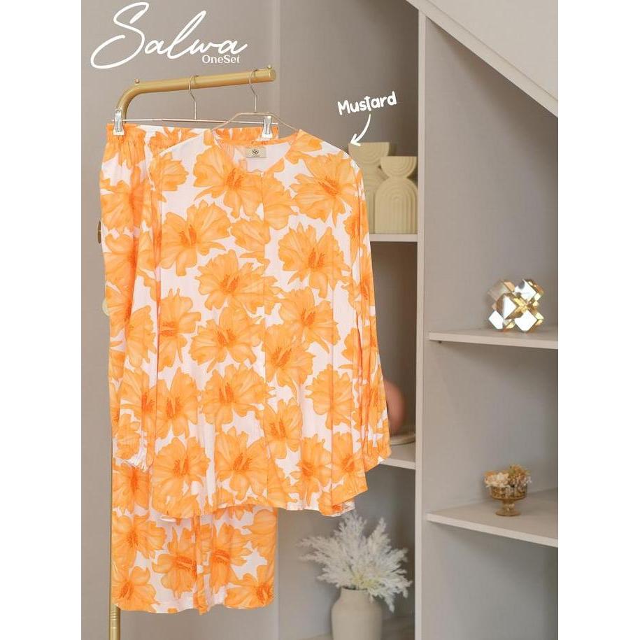 BEST SELLER SALWA SET NEW BY VHIANA ONE SET LENGAN PANJANG MUSLIM WANITA BAHAN RAYON BAJU SETELAN CE