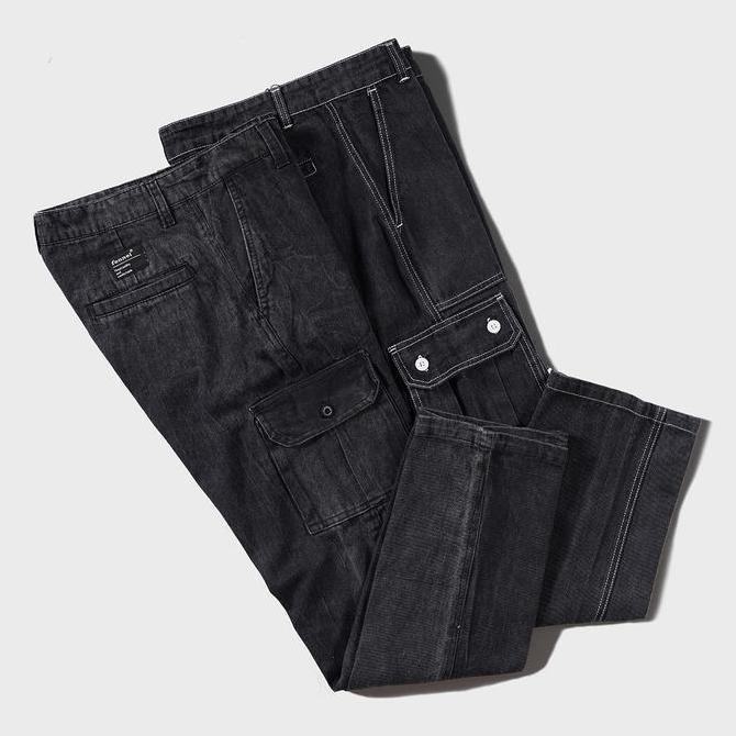 FREE ONGKIR [N00478] CELANA PANJANG CARGO MOTIF RANTAI FENNEL TEBAL TWILL CHINO CASUAL PRIA KANTONG 