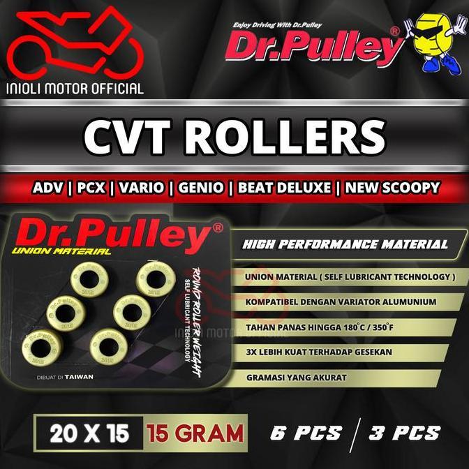 Roller Dr Pulley 15 Gram Adv Pcx Vario 125 150 160 Fi Esp Stylo 160 Genio Beat Deluxe Scoopy Prestig