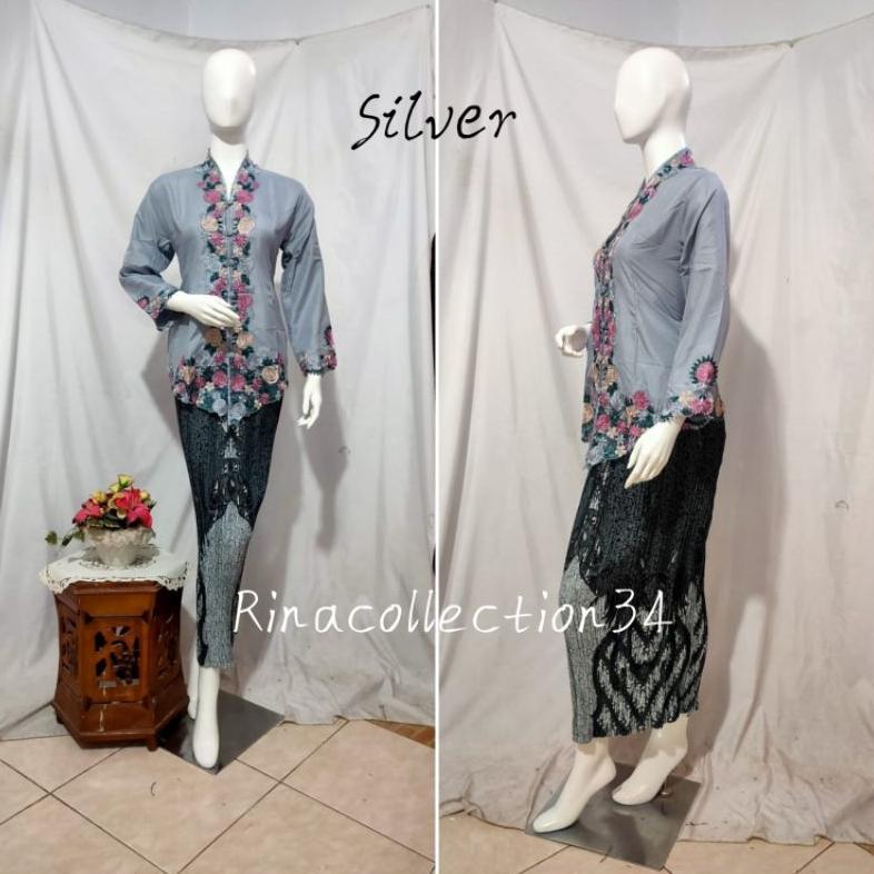 kebaya encim. kebaya encim panca warna. kebaya encim bordir. kebaya Betawi. kebaya seragam