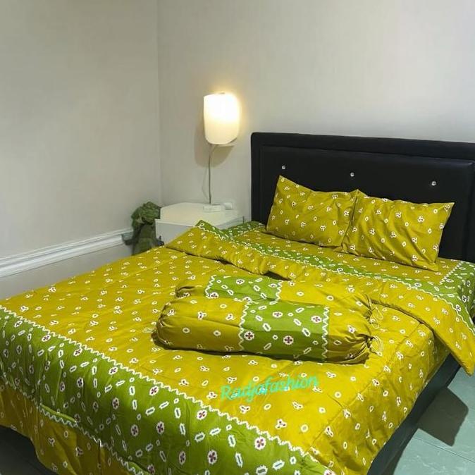 Sleeprm- Bedcover Motif Batik (Selimut Saja) Lembut Katun Deperse
